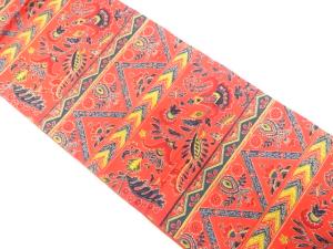 アンティーク　花更紗模様全通袋帯（材料）